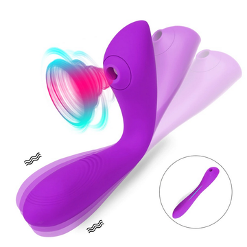 Clitoral Suction and G-Spot Flexible Vibrator / Women's Sex Toys - EVE's SECRETS